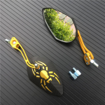 Mootorratta peegel t&otilde;ukeratas E-Bike tahavaatepeeglid Electrombiil tagumine k&uuml;lg kumer peegel 8mm 10mm must sinine punane roheline universaalne kuld