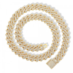 12mm Teemant Tsirkoon Miami Piik Kuuba L&uuml;lidega Kett Meestele Kaelakee Choker J&auml;&auml;ga Kaetud Hip Hop Ehted 7 inch