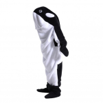 Unemadrin Vaala Kujuline Pehme Flanellist Magamiskott Perev&auml;ljas&otilde;itudeks &Ouml;&ouml;bimisteks T&auml;iskasvanutele Lastele Cosplay Onesie Kapuutsiga Kampsun Matkamiseks