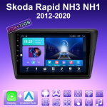 2 DIN Android Carplay autoraadio Skodale Rapid NH3 NH1 2012-2020 Multimeediapleier Peaseade Stereo GPS Navigatsioon BT WIFI 2+32GB 2+32GB