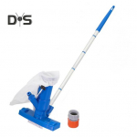 Kaasaskantav basseinitolmuimeja allveepuhasti k&auml;eshoitav jugabasseini tolmuimeja maapealse basseini jaoks. Kinnitage aiavooliku k&uuml;lge US Plug sinine