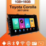 Android Carplay Autoraadio Toyota Corolla 2017-2018 jaoks Multimeediapleier Peaseade Stereo GPS-navigatsioon BT WIFI 2+32GB 1+16GB