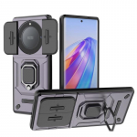 For Honor Magic5 Lite 5G &uuml;mbris, libistatav kaamera objektiivi kaitser&otilde;ngas, telefoni&uuml;mbris Honor Magic 5 Lite magnetsoomuse tagakaanele Honor Magic5 Lite must