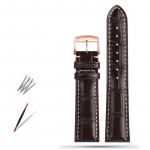 Klassikaline 19MM 20MM 21MM Veisenahast Kellarihm Longines Masters Collection L3 L4 L2.628/L2.673 jaoks Liblikaslukuga kellarihm 21mm