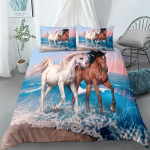 Jooksev hobune 3D voodipesukomplekt King Queen Double Full Twin Single suurus voodipesukomplekt 140x210cm 2pcs