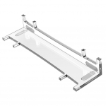 PS5 &otilde;hukese aluse tarvikute konsooli jaoks akr&uuml;&uuml;list l&auml;bipaistev horisontaalse kronsteini hoidik PlayStation 5 optilise draivi / digitaalse versiooni jaoks puhas