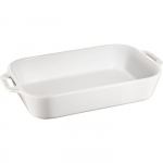 STAUB Plat de Cuisson 34x24cm C&eacute;ramique, Blanc ZWILLING 40511-151-0