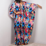 Lipsuv&auml;rviga kaftani kleit, vabaaja rannasuvine Maxi Cover Up Maxi kleit, naiste riided One Size