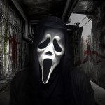 Halloweeni maski peakatted Spooky Face Ghost Face &Uuml;heosalised maskid One Size