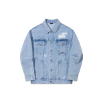Li Ning X Pleasures Koost&ouml;&ouml; Rula Seeria Lahtine Pesu Kulunud Denim Jakk Meeste Jakk Hele-Sinine AJDT751-2 L gray
