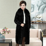 Kunstlik karusnahast kasukas naiste kandiline kaelus, suures suuruses keskmise ja vanemaealine ema kannab suurt karusnahast kaelarihma talvine soe naaritsakasukas M