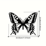 Creative Butterfly Iron Crafts &ndash; elegantne sisekujundus elutuppa, magamistuppa ja esikusse, ideaalne v&auml;liseinte kaunistamiseks helehall v&auml;rv