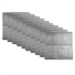 10 TK plaadikleebisega seinakleebis kaunistus Kodu Huvitav isekleepuv plaadikleebis XPE vaht 350 * 350 mm uhiuus h&otilde;behall v&auml;rv