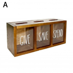 Puidust personaliseeritud laste s&auml;&auml;stukarp Pere s&auml;&auml;stukarp Rahakassa Sularaha Igap&auml;evased kulud Raha hoiup&otilde;rsas Laps Stor