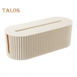 Kaablihalduskarp kaanega, toitejuhe, liigpingekaitse, laadija adapter, teleri, arvuti juhtmed, laua juhtmehoidja, organiseerija, peidik beež