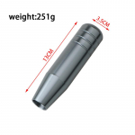 Universaalne automaatne 13 cm pikkus manuaalk&auml;igukastiga alumiiniumist k&auml;igukasti nupp V&otilde;idus&otilde;iduauto k&auml;igukangi nupp 3 adapteriga hall