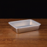 Roostevabast terasest taldrik kaanega Ristk&uuml;likukujuline toiduainete hoiupann kaubanduslik n&otilde;udealus, suur v&auml;rskendav l&otilde;unakarbi konteiner S