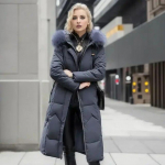 Talvemantel Naiste Traf Uus Snow Wear Mantel Naiste Kampsun Naiste Joped Talvemantel jakk Talveriided Naiste L punane