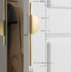 Moodne M&ouml;&ouml;bel Riidekapi Furnituur K&ouml;&ouml;gikapi K&auml;epide M&ouml;&ouml;bli Dekor Kapi Nupud Ukse T&otilde;mbek&auml;epidemed Gold drawing-Large