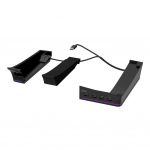 Horisontaalne alus 14 valgusrežiimi ja 4 USB-jaoturiga m&auml;ngukonsooli aluse hoidik PS5 Slim Digital Editioni ja Disc Editioni jaoks must