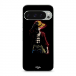 Coque - MANIACASE - Google Pixel 9 Pro - Souple - One Piece Manga Anime Luffy - Noir
