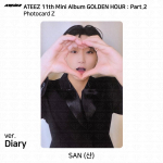 ATEEZ 11. minialbum Golden Hour Pt.2 To Diary For Ver Photocard Postkaart San - Diary (Z)