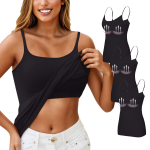 3 tk naiste camisole koos alusp&uuml;kste ja rinnapatjadega, seksikas &uuml;legabariidiline aluspesu L must