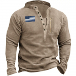 Meeste pikkade varrukatega fliisist pullover kampsun jakk Taktikaline mantel Armee v&otilde;itlusmantel S khaki