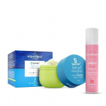 Aqualogica Radiance + Dewy Sunscreen 50 g + 5 Barrier + Hydra Gel Moisturizer with Avocado & 5 Essential Ceramides - 200 g |SPF 50+ PA+++ for UVA/B