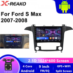 Android 13 Carplay Auto for Ford S Max S-MAX 2007 2008 2009 2010 2011&ndash;2015 Multimeedia autoraadiopleier Video WIFI DSP Stereo 4 core 2GB+64GB carplay