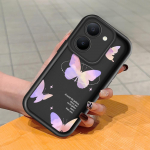 Pehme silikoonist ruudukujulise redeli mustriga telefoni&uuml;mbris, t&auml;ielikult kattev, kaamera p&otilde;rutuskindel kaitse, kummist &uuml;mbris Vivole Vivo X50 Lite must