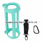 JBL Flip6 Bluetoothi ​​k&otilde;lari silikoonist kaitsekate &ndash; kaleidoskoobi disain, 6. p&otilde;lvkonna kaasaskantav helikesta salvestuskott JBL flip6 sinine