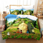 Klassikaline Minu naaber Totoro 3D voodipesukomplektid Multifilmid Anime tekikottide komplektid Padjap&uuml;&uuml;r Kodutekstiil T&auml;iskasvanutele Lastele Magamistoa sisekujundus Kingitused 135x200cm