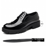 Uued Meeste Kleidis kingad Platvormkingad Ehtsast Nahast Suurendavad &Auml;ri K&otilde;rgendavad Kingad L&auml;ikiv Pealispind Mehele 8cm 10cm K&otilde;rgendavad Kingad 37