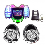 Veekindel mootorratta Bluetoothi ​​stereok&otilde;lari helis&uuml;steem koos HY-007 mikrofoni TF raadio USB-laadijaga v&auml;limootorratta jaoks