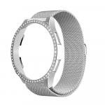 korpus + rihm Samsung Galaxy Watch7 Watch6 Watch5 Watch4 40mm 44mm jaoks Metallist magnetiline rihm + Plastikust teemantkorpus Naiste k&auml;epael galaxy watch5 40mm