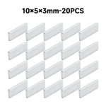 200 tk &Uuml;litugevad Neod&uuml;&uuml;mmagnetid 10/15/20mm X 5/10mm X 3mm N35 NdFeB Plokk-magnetid Ruudukujulised Magnetid K&uuml;lmkapimagnetid