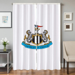 K&ouml;&ouml;gikardinad elutuppa 2 t&uuml;kki pimendavad kardinad uksekardin N-newcastle United Fc magamistoa kaunistus vahesein kodu W86xH213cmx2pcs-CL