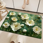 Vannitoa imav matt libisemisvastane kiiresti kuivav kiselguust tualetipoti jalamatt lilleline 3D visuaalne vannitoa tualetimatt 40*60CM