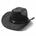 Ameerika stiilis silindrim&uuml;ts Western Cowboy m&uuml;ts jazzm&uuml;ts Nahast tekstuur Viltk&uuml;bar meestele ja naistele M（56-59cm）