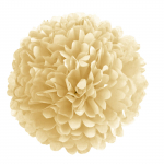 1tk komplekt 7,8-tolline valge paber Pom Pom paberist pallid s&uuml;nnip&auml;evapeo paber Lillede kaunistused Lillepallid paber Pom Pom paber 7.8 inch