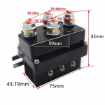 12V 500A vintsi kaugjuhtimiskontaktor 12000 naela vintsi juhtimise solenoidrelee Twin juhtmevaba kaugtaaste universaalne autodžiibile