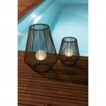 Lanterne solaire d&eacute;corative boule perl&eacute;e - GALIX - H30 - 10 Lumens - 8 heures d'&eacute;clairage