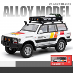 1/24 Toyota Land Cruiser LC80 Advanture matkamaastur m&auml;nguauto survevalu metallisulamist miniatuursete mudelite kollektsiooni kingitus poistele lastele
