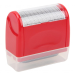 Konfidentsiaalne tempel Valgustundlik rull Eemaldatav aken V&auml;ike keha identiteedi kaitserull L Size punane