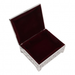 Ehtekarp Vanaaegne Roosi Mustriga Reljeefne &Uuml;hekihiline Klappkaas Tsinkisulam Ehtes&auml;ilituskarp Kingitus h&otilde;be