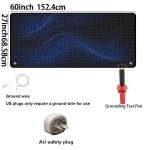 Voodi maandusmatt, maandusega &uuml;hendatud lehed koos maandusjuhtme ja testriga (Must, kuninganna) AU Plug