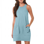 YYFS Naiste mood suvine kevadine &uuml;hev&auml;rviline printimine varrukateta O-kaelusega vaba v&ouml;&ouml;kohaga vabaajakleidid S