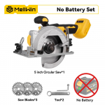 MELLWIN 125MM 5 tolline elektriline harjadeta ketassaag K&auml;eshoitav multifunktsionaalne saag Puidut&ouml;&ouml;tlemise elektrit&ouml;&ouml;riist Makita 18V akule Without Battery