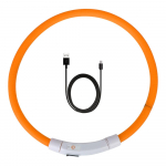 Koera kadumise v&auml;ltimine &Ouml;ine ohutus Vilkuv helendav kaelarihm &Ouml;&ouml;sel helendav Laetav kaelarihm Lemmiklooma tarvikud LED USB Koera kaelarihm punane